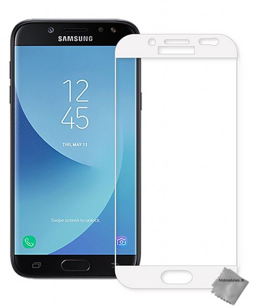 Film de protection verre trempe incurve integral pour Samsung Galaxy J5 (2017) BLANC