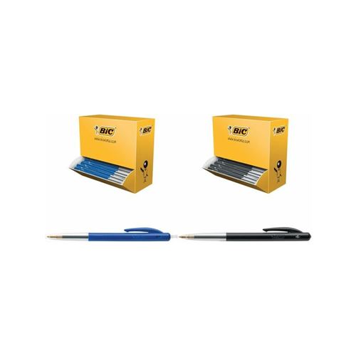 Bic Noir Stylo À Bille Rétractable M10 Clic, Value Pack,