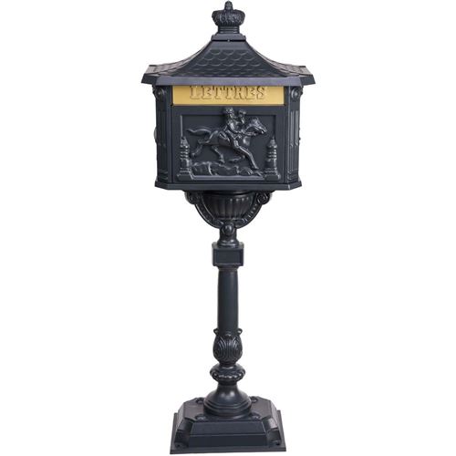 Dommartin Fonte D'art - Boite aux lettres sur pied design Gris