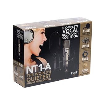 Microphone cardioïde Rode NT1-A Or