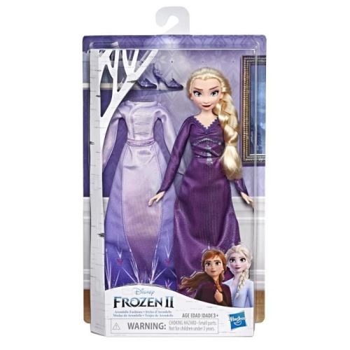 Disney La Reine des Neiges 2 - Poupee mannequin avec 2 tenues nuit et jour - Elsa - 27 cm