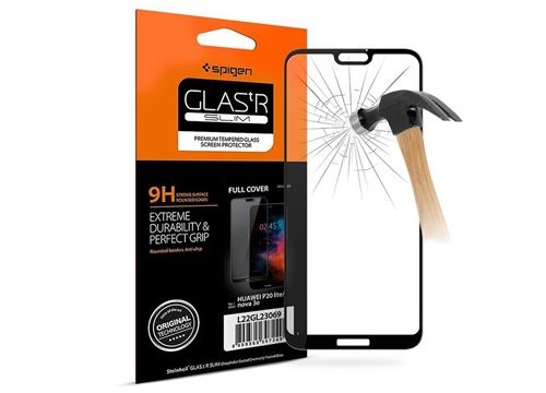 Protecteur d'Écran Huawei P20 Lite Spigen Glas.tR Slim - Noir