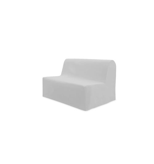 Housse BZ - Gris - 140 x 200 cm fermeture nouettes