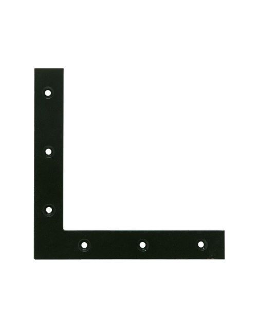 Equerre de fenêtre bout carré phorétique noir Jardinier Massard - Dimensions 25 x 25 cm