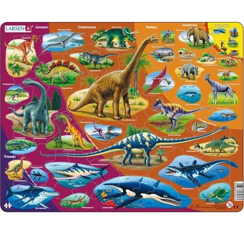 Puzzle Éducatif L'histoire Des Dinosaures En Catalan 85 Pièces Larsen