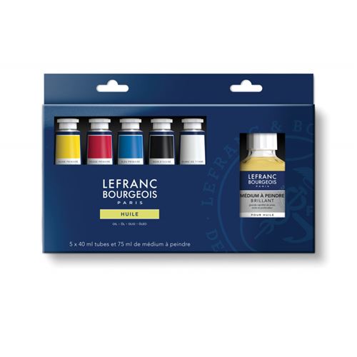 Set de peinture à l'huile - 5 tubes - Lefranc & Bourgeois