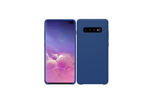 IBROZ Coque Silicone Soft Touch bleue pour Samsung Galaxy S10