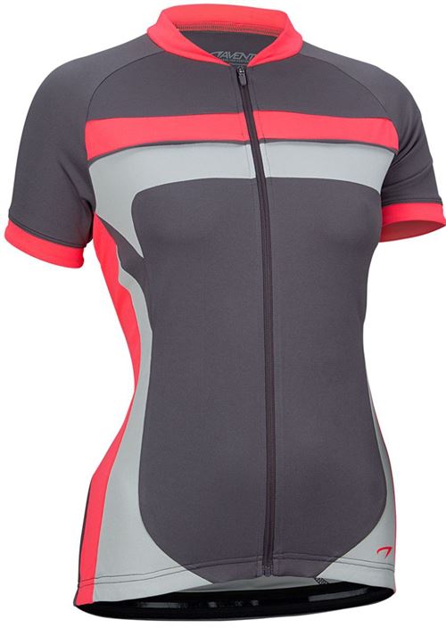 Avento Bike Shirt court dames manches anthracite / rose / gris