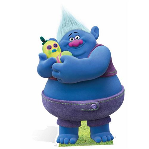 Star cutouts Figurine Géante Carton Trolls Biggie, Multicolore, Taille Unique