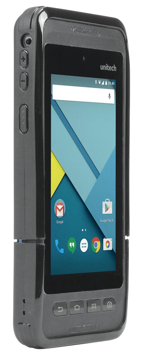 Coque de protection renforcée Mobilis Protech Pack pour Unitech PA720 - Bandoulière incluse - Noir