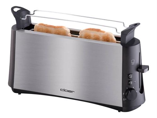 Cloer 3810 - Grille-pain - 2 tranche - noir/inox mat