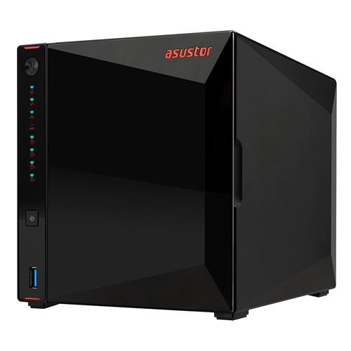 ASUSTOR Nimbustor 4 AS5304T - NAS-server - 4 bays - SATA 6Gb/s - RAID 0, 1, 5, 6, 10, JBOD - RAM 4 GB - 2.5 Gigabit Ethernet - iSCSI ondersteuning