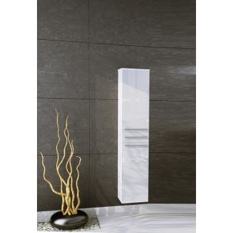Grande Colonne Suspendue Aquatic Blanc Laque Et Blanc Mat