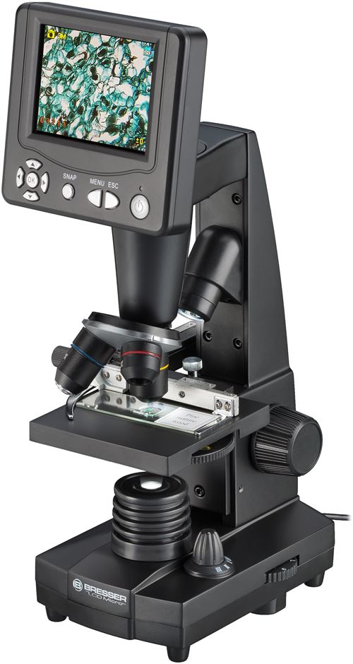 BRESSER Microscope d'enseignement LCD 8.9cm (3.5)