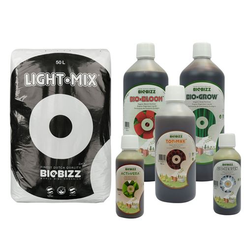 Substrat light.mix 50 litres + engrais terre 1 litre - biobizz