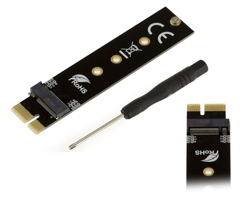 Carte Controleur PCIe 1x pour SSD M.2 PCIe Support AHCI et NVMe