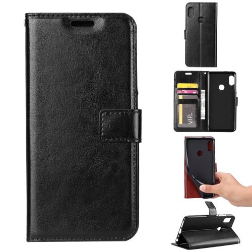 Etui en PU support de cheval fou noir pour Samsung Galaxy A30