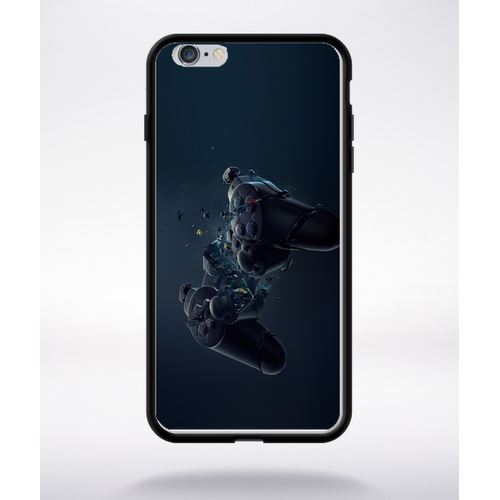 Coque Manette 3d Xbox Game Compatible Apple Iphone 6 Plus Bord Noir Silicone