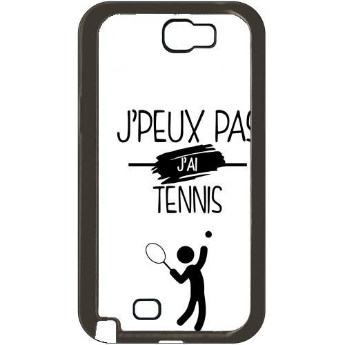 Coque samsung note 2 j peux pas j ai tennis 1