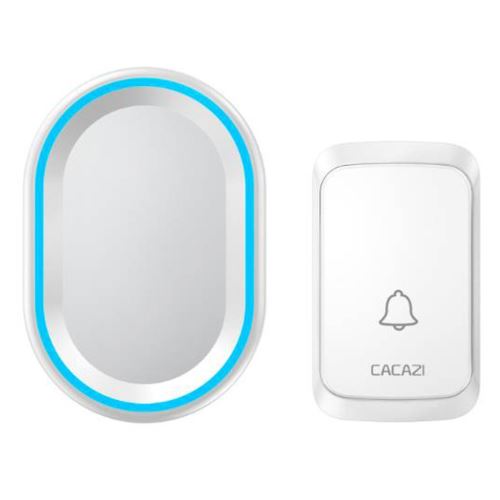 Cacazi Accueil Sécurité Sans Fil Intelligent Étanche Sonnette Led Lumière 58 Chansons Ua AF020