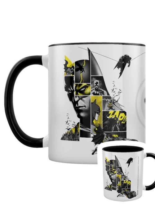 Batman Tasse 80th Anniversary Intérieur de couleur noire blanc