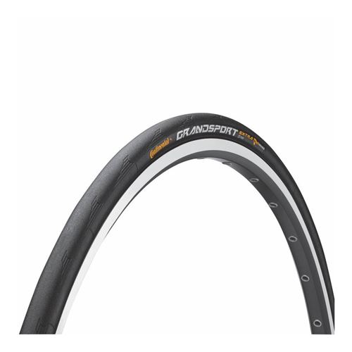Pneu route 700 x 25 continental grand sport extra renfort vectran Noir