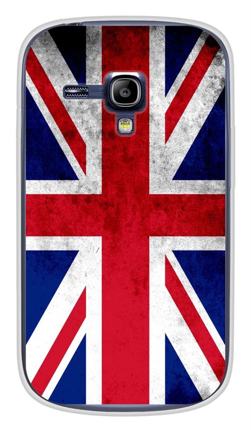 Coque en silicone imprimée compatible Samsung Galaxy S3 Mini Drapeau Angleterre