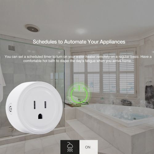 Smart WiFi Prise d'alimentation US Plug commutateur pour Amazon Alexa / Accueil Google App contrôle