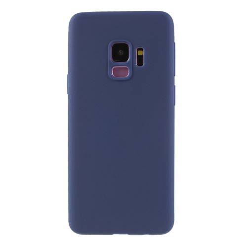 Coque en TPU bonbons couleur unie bleu foncé pour votre Samsung Galaxy S9 SM-G960
