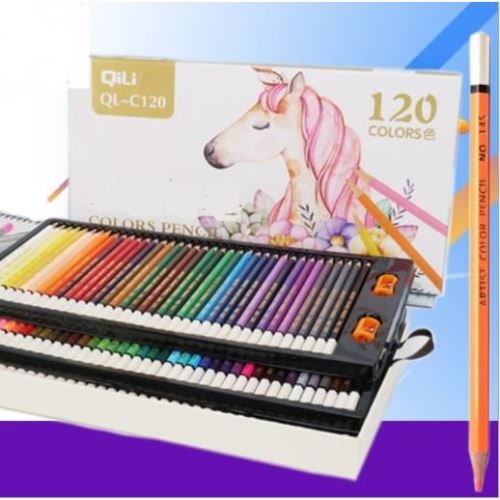 Boîte de 120 Crayons de Couleur , Les Meilleurs Crayons pour Enfants, Adultes et Artistes. Idéal pour Tous Les Types de coloriage