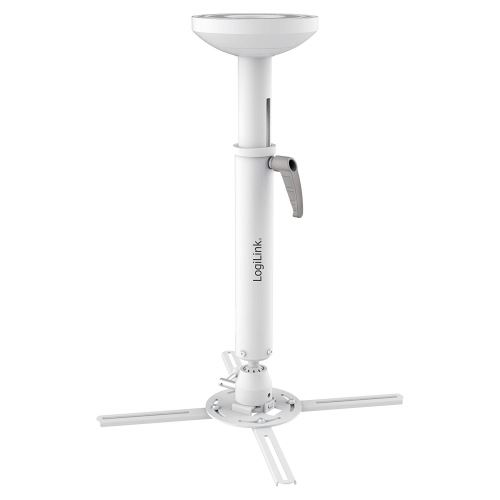 Logilink Bp0055 Support Pour Vidéo-projecteur Et Projecteur Jusqu'à 30 Kg, Longueur Des Bras 520–600 Mm Blanc