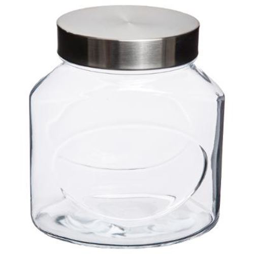 Paris Prix - Bocal En Verre inox 1,5l Transparent