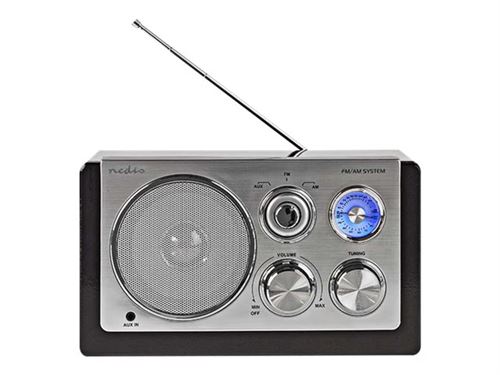 Nedis RDFM5100BK - Persoonlijke radio - 3 Watt - zwart