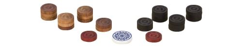 Uber Games Carrom Game Coins and Striker Set - Wooden