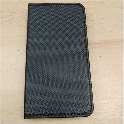Etui folio magnet pour samsung j730 de couleur noir