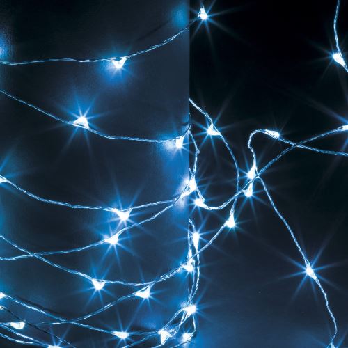 Guirlande lumineuse 100 micro led - 10 m d'eclairage fixe - bleu