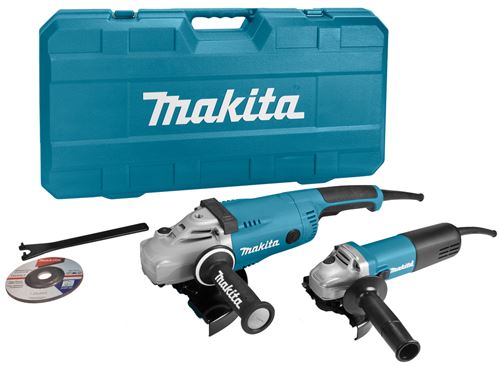 Coffret De 2 Machines - Meuleuse Ø 125 Mm 840 W + Meuleuse Ø 230 Mm 2200 W - Makita - Dk0053G