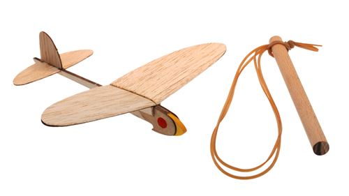 Kids At Work kit de construction avion n° 1 junior bois brun 2 pièces