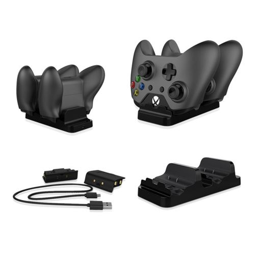 Dock double station de charge Chargeur + 2 Batteries pour XBOX un contrôleur sans fil