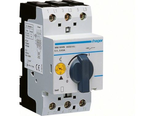 Disjoncteur moteur 0.4-0.63 A P 0.09-0.12 kW AC3 230-400 V 2.5 M IEC 947 (MM504N)