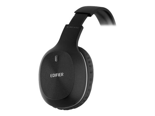 Edifier W800BT - Koptelefoon - op oor - Bluetooth - draadloos - 3,5 mm-stekker - zwart