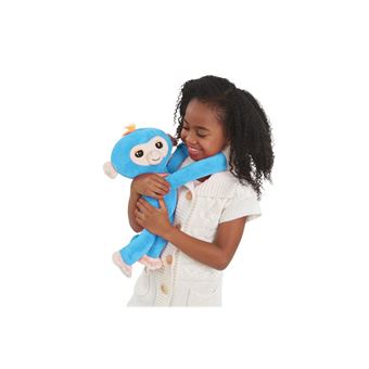 WowWee Fingerlings HUGS BORIS Jouet de singe en peluche interactif turquoise Peluche interactive a la Fnac