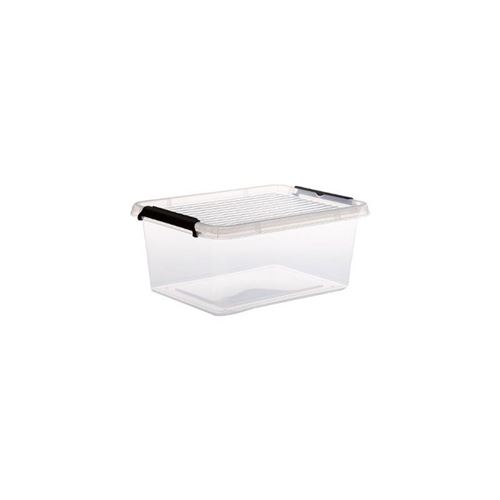 Paris Prix Transparent Five Simply Smart - Boîte De Rangement Clip 12,5L