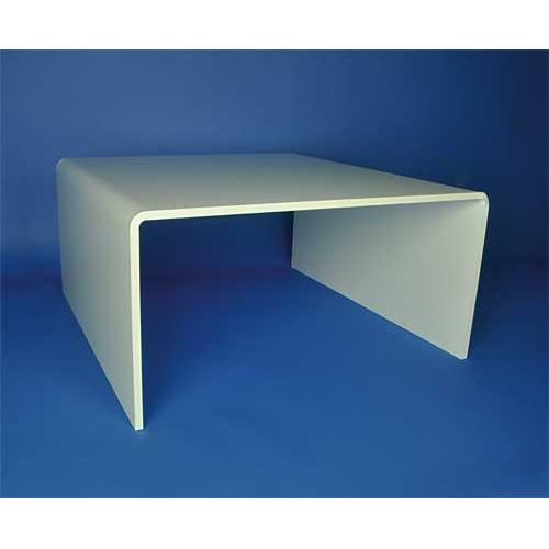 Table de salon blanc brillant