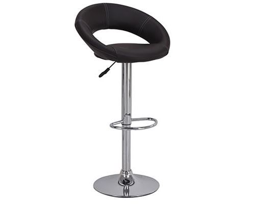 Tabouret de bar blanc design en PU TONIC (lot de 2), plusieurs coloris