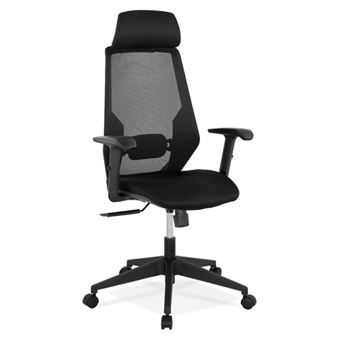 Paris Prix - Fauteuil De Bureau Ergonomique tork 128cm Noir - 1