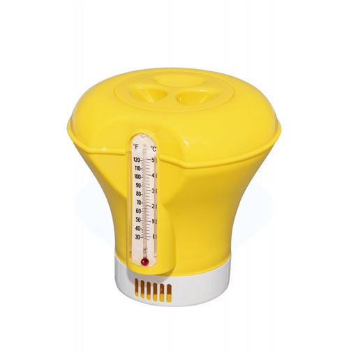 Doseur flottant - D. 18,5 cm pour pastilles 200 g - Thermomètre intégré