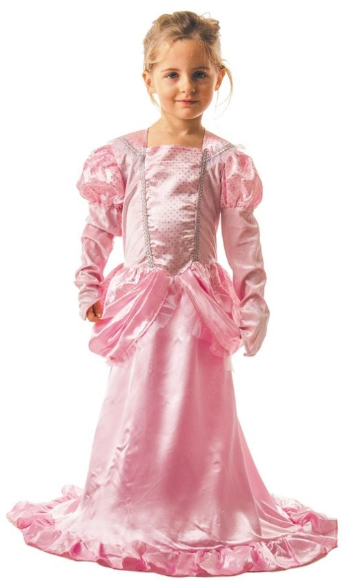Déguisement princesse rose fille 7-9 ans (robe cerceau)