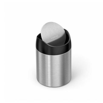 Mini poubelle 1,5L - Simplehuman - Argent - Inox - 1
