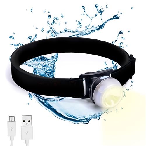 Lampe Frontale LED 170 Lumens - Torche Amovible - Rechargeable USB